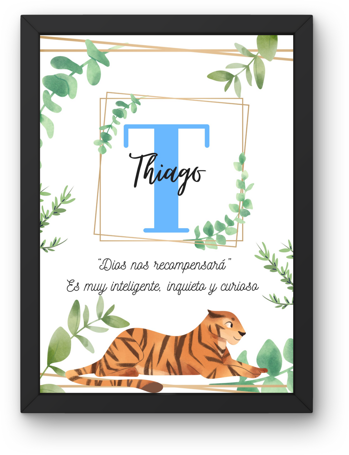 Lámina Infantil: Nombre y Significado "Jungla"