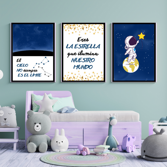 Pack 3 Láminas "Estrella"