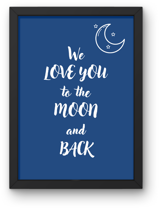 Lámina Infantil "Hasta la luna"