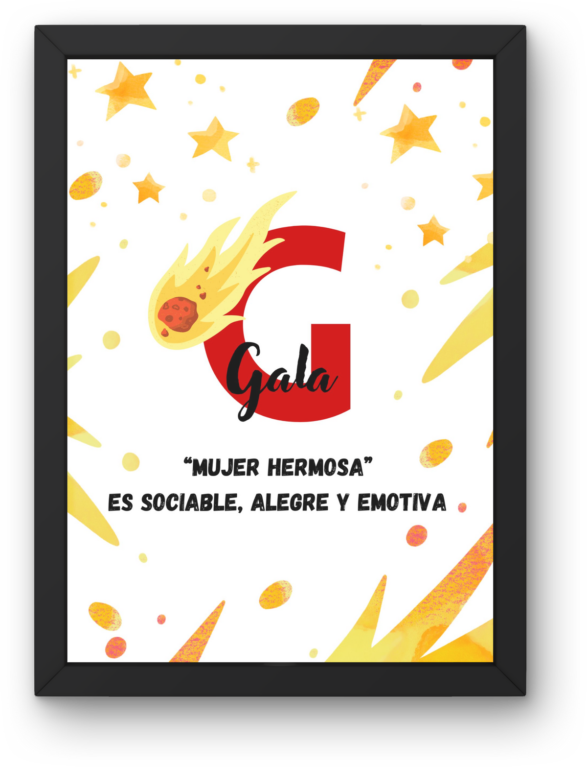 Children's Print: Name and Meaning "Shower of Stars"