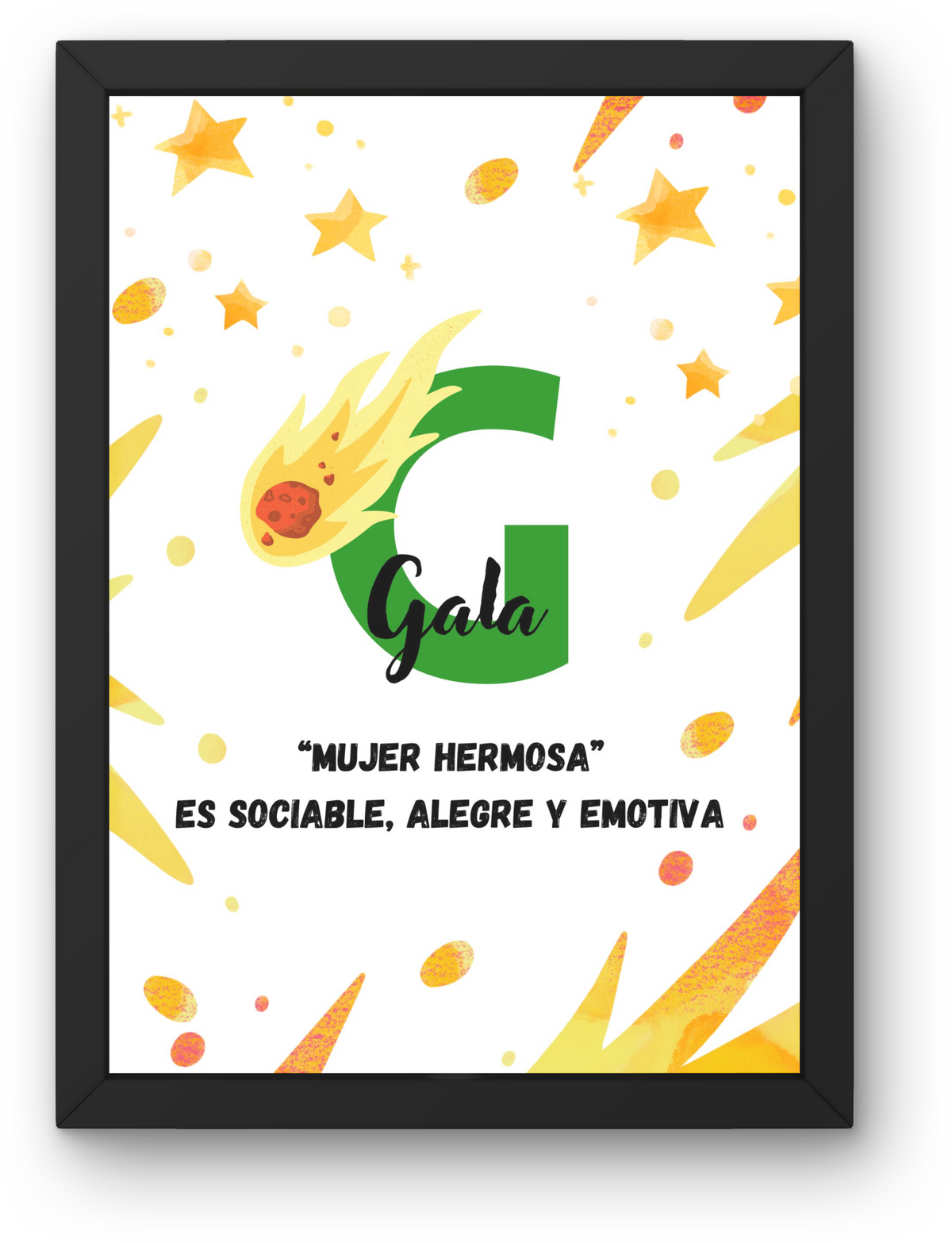 Children's Print: Name and Meaning "Shower of Stars"
