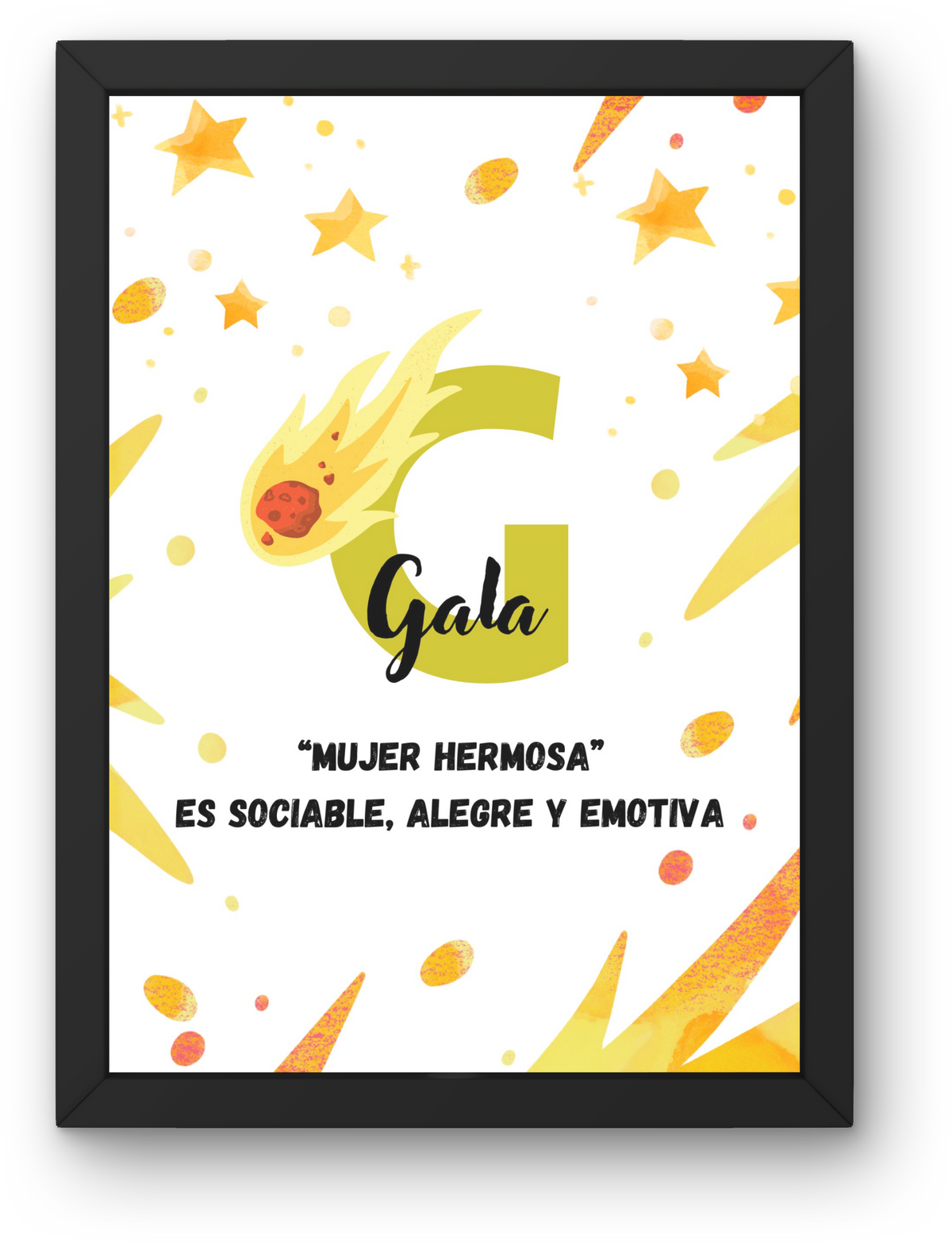Children's Print: Name and Meaning "Shower of Stars"