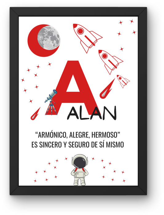 Lámina Infantil: Nombre y Significado "Cielo"