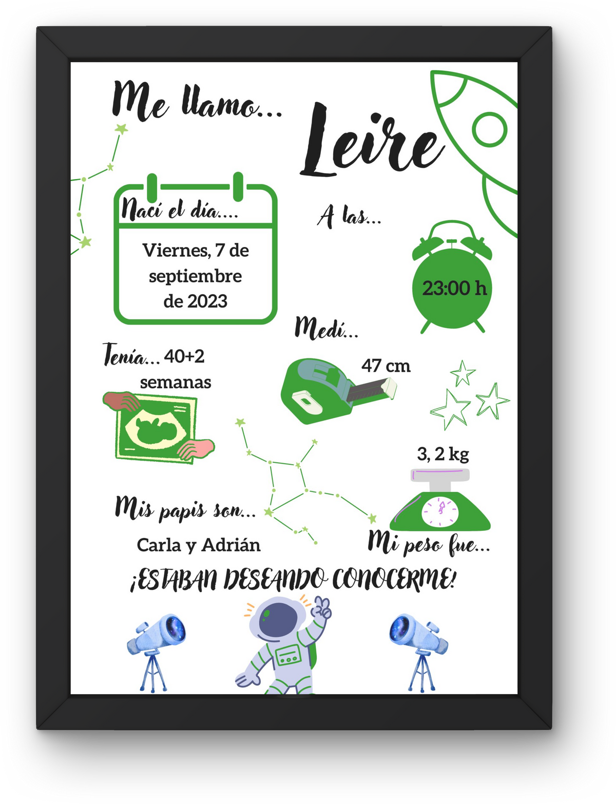 Natalicio Infantil Personalizable "Cohete"