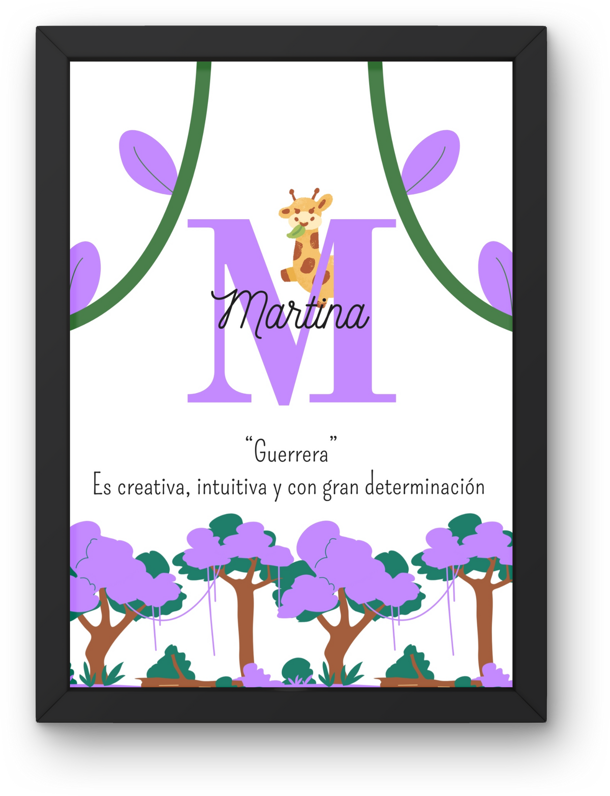 Lámina Infantil: Nombre y Significado  "Vegetación"