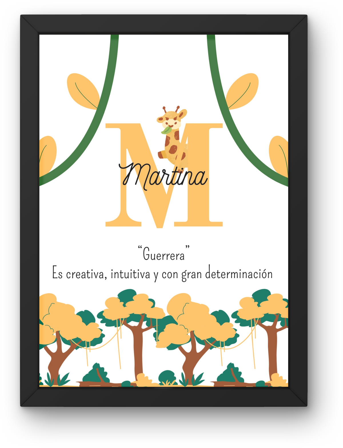 Lámina Infantil: Nombre y Significado  "Vegetación"